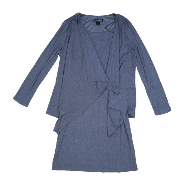 Jessica Howard | Dresses | Jessica Howard Womens Gray Ribbed Long Sleeve Dress Attached Sweater 6 | Poshmark Jessica Howard | Dresses | Jessica Howard Womens Gray Ribbed Long Sleeve Dress Attached Sweater 6 | Poshmark
